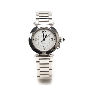 CARTIER STRAP ACERO Y PIEL