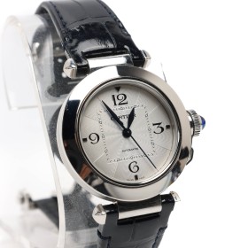 CARTIER STRAP ACERO Y PIEL