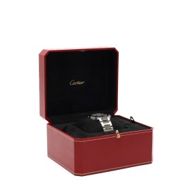 CARTIER STRAP ACERO Y PIEL