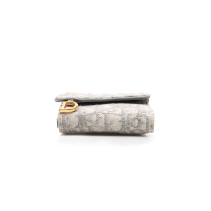 DIOR SADDLE LOTUS WALLET