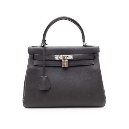 HERMES KELLY 28 NOIR TOGO Y ALLIGATOR 2017