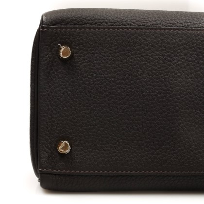 HERMES KELLY 28 CLEMENCE, CHOCOLAT, ALLA CARTÉ 