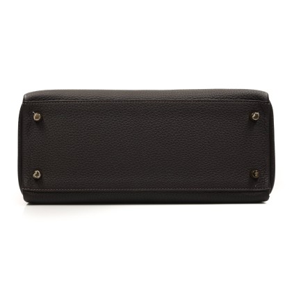 HERMES KELLY 28 CLEMENCE, CHOCOLAT, ALLA CARTÉ 