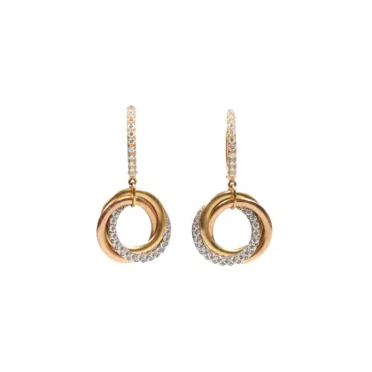 CARTIER ARETES TRINITY CON DIAMANTES/ 2025 / CON CERTIFICADO