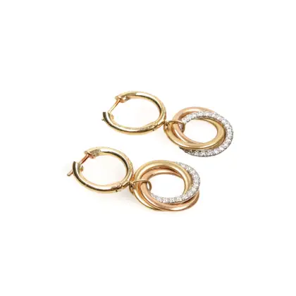 CARTIER ARETES TRINITY CON DIAMANTES/ 2025 / CON CERTIFICADO